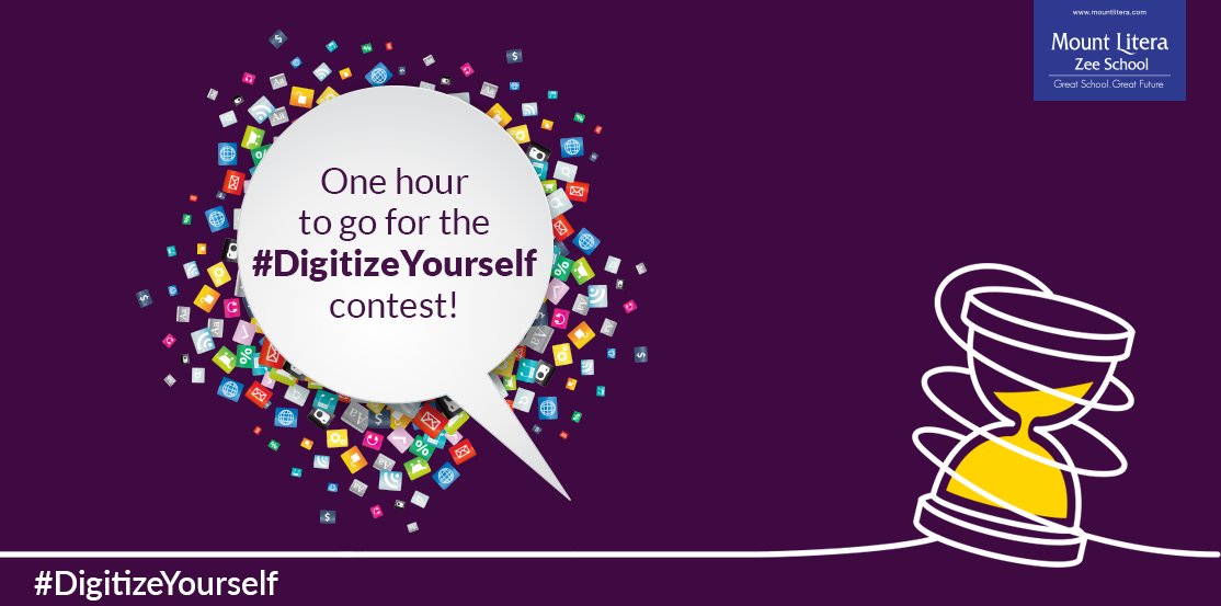 Mount_Litera's tweet image. Just an hour to go. Are you all geared
up to #DigitizeYourself?

@Contest_Alert @ContestsInIndia @ContestWatchIn @ContestBoard