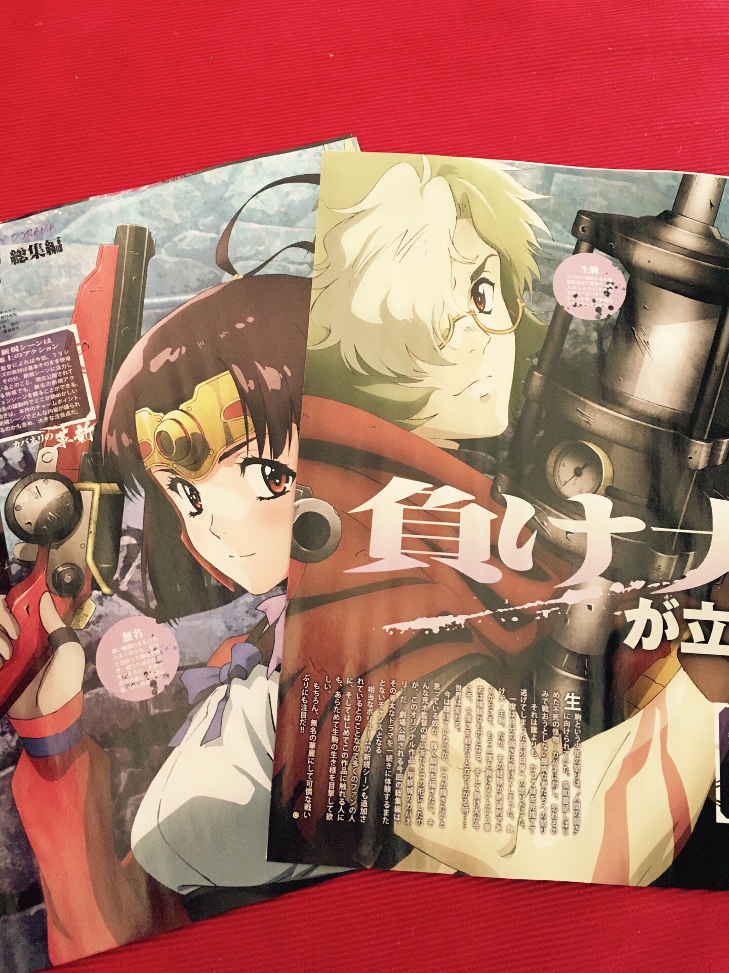 甲鉄城のカバネリ 雑誌掲載情報 本日発売 雑誌 アニメージュ にて荒木哲郎監督特集を掲載 甲鉄城のカバネリ 総集編 から 進撃の巨人 新作まで語って頂きました 生駒と無名の描き下ろしイラストも掲載 ぜひチェックしてください Kabaneri