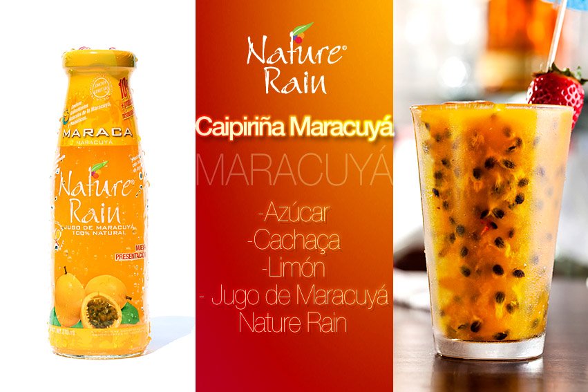 NatureRainMx's tweet photo. Te compartimos la #receta de una deliciosa CAIPIRIÑA DE MARACUYA para que la prepares este fin de semana! Ingresa a: https://t.co/XrZ6NgrdSA https://t.co/6ZJA8cpWFc