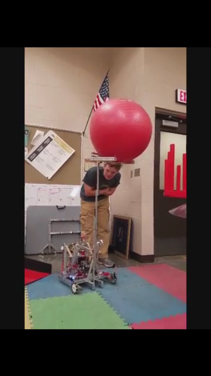 On the eve of comp we have finally named the robot with a fitting name...

Long-neck-Larry 😜