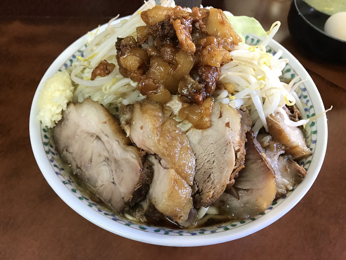 ふぁてちゃ提督 4 3シャニ3rd名古屋現地 V Twitter 小豚つけ麺味ニンニク少なめアブラ ラーメン二郎 めじろ台法政前店 つけ麺味はちょっとだけ柚子胡椒風味 カネシに染まる至高のアブラ 荒々しい豚 めじろ台はやっぱり量多いな 小 つけ麺相当 でも体調によっては