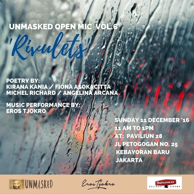 Happy long weekend! Hope to see you at #UnmaskedRivulets tomorrow! #poetryopenmic #Jakartapoetryscene <a href="/AyuMeutia/">🐯TIGRESS🐾</a> <a href="/pangeransiahaan/">Pangeran</a> @aqbastian
