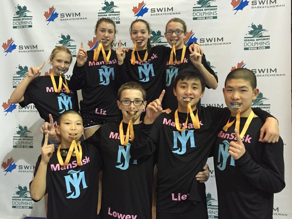 mjflyingfins's tweet photo. MJKFF 12&amp;U girls and 13&amp;U boys relay teams both take gold at ManSask Championships in Regina https://t.co/AyxAYNLf4j