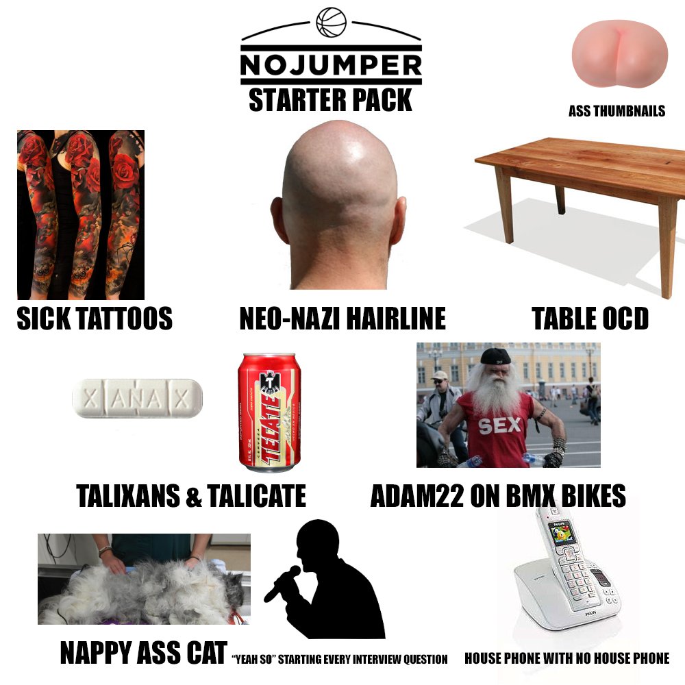 No Jumper on Twitter "Somebody needs to make a funny starter pack meme