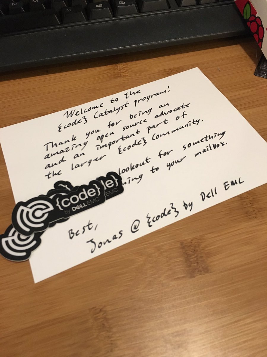 MannyRodP's tweet image. @jonasrosland - How classy! - much love brother - humbled to be part of @codeDellEMC #codecatalyst - spreading the good word.