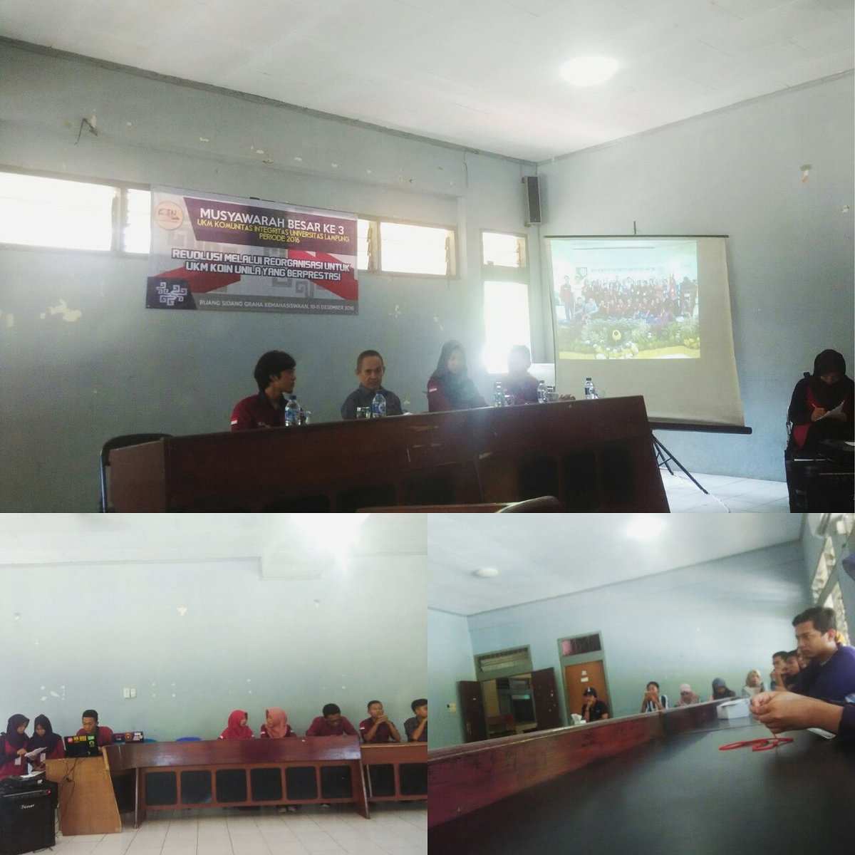 Pembukaan musyawarah besar ke-3 periode 2016 yang dihadiri oleh beberapa UKM-U UNILA.