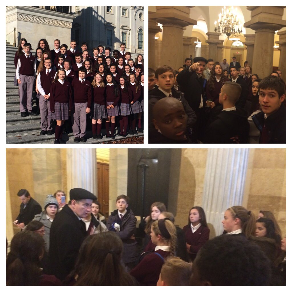 TerryGottshall's tweet photo. @RepFitzpatrick gave Holy Family Regional's 8th grade a tremendous tour of the Capitol. @ArchPhilly @PAWireNews @visitthecapitol https://t.co/uiwMgfBefh