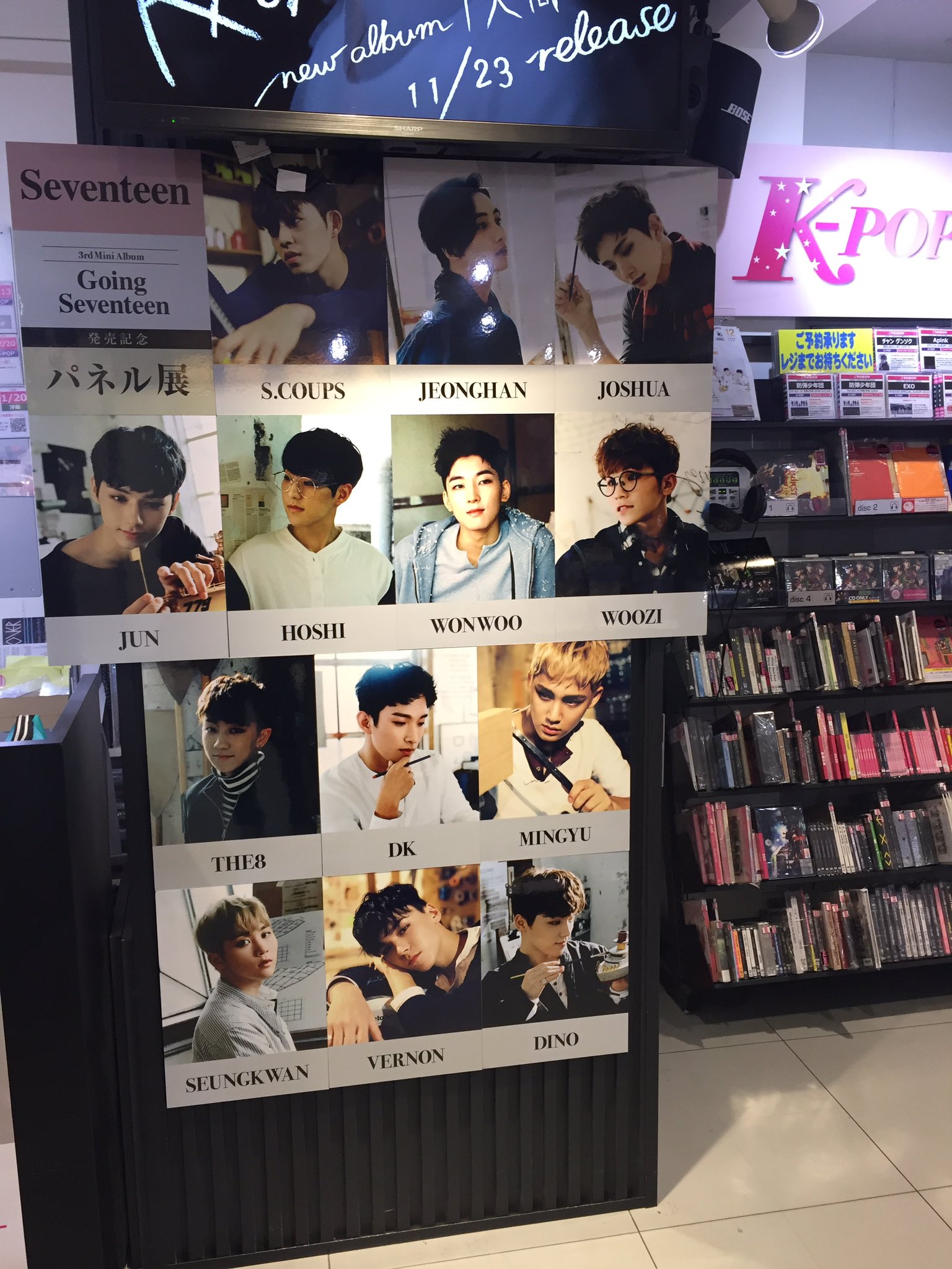 人気No.1】 seventeen セブチ 軍服 パネル SVT HMV ミンギュ K-POP