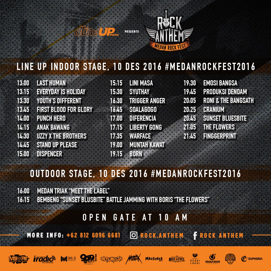 Lets rock together...\m/
#rockanthem
#medanrockfestival2016
#nuhipmelodicrap
#hipmetal
#pardedehallmedan
#reunireunian