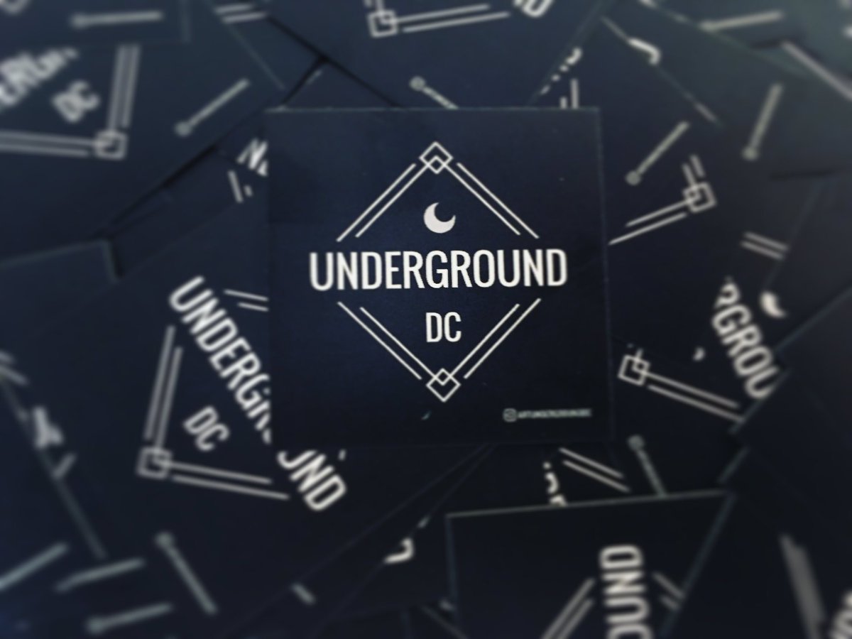 UnderDistrictCo's tweet photo. Our #UndergroundDC stickers have made their Debut!!!! #supportlocalartists #makedccreativeagain #DC #entrepreneur https://t.co/uP6AKjGE40