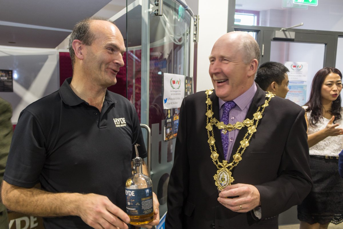 ashlee__clint's tweet photo. Ciaran Smith from @HydeWhiskey had a great time with Mayor of Galway City Cllr Noel Larkin at #ICSGalway! https://t.co/MrRqtoKpXs! https://t.co/WAh7RXy0kJ