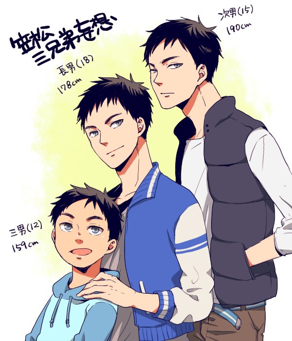 Tea 海常好き審神者 笑 در توییتر 笠松3兄弟妄想してみた 笠松幸男 長男 幸男 男前キャプ天使 レグスリ天使 頼れる兄貴 笠松 次男 少々苦労性有り 割と冷静 幸男より賢い 多分 笠松三男 少々甘えん坊な所有り 笠松家では癒しの存在 ３人共通