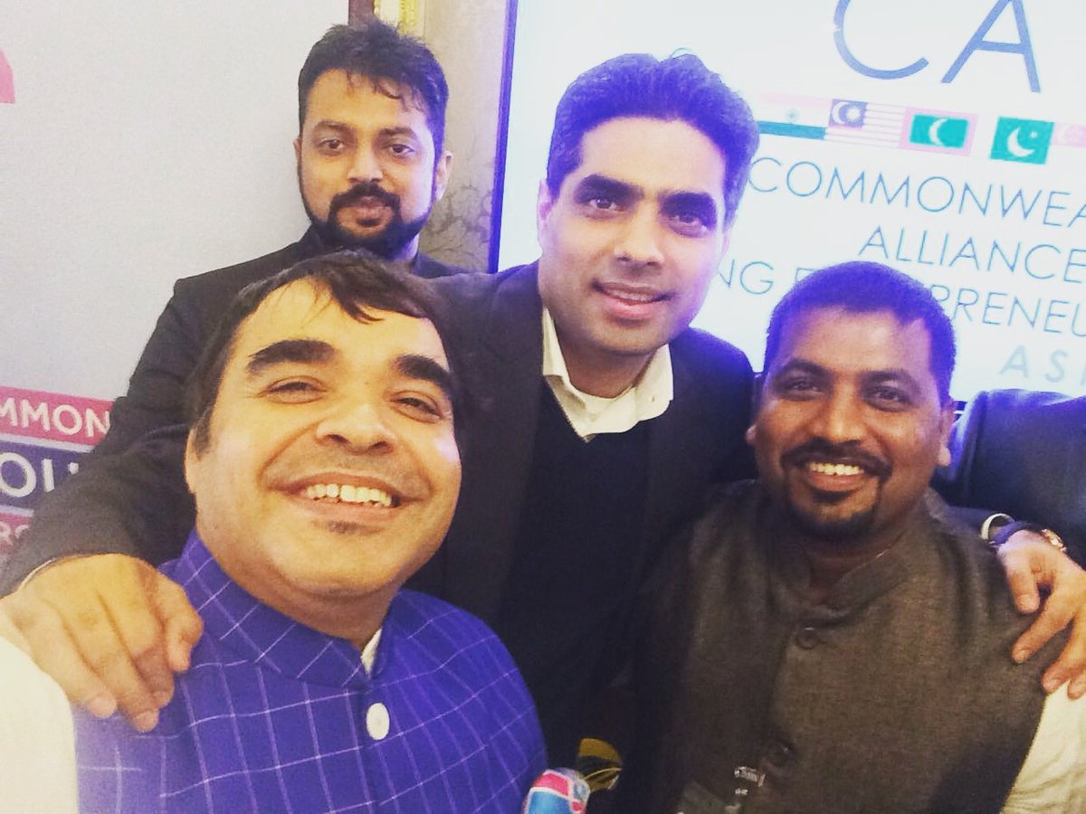 Mr Sumit and Mr Sumedh with CAYE President Mr Shaban Khalid at Caye Summit 2016....