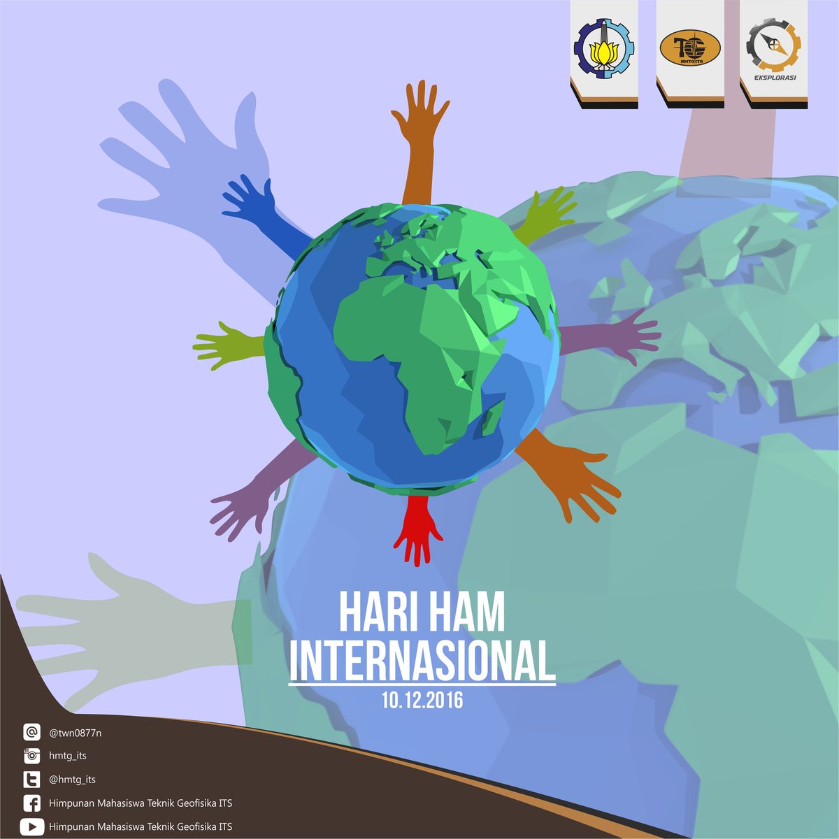 Memperingati Hari Hak Asasi Manusia Internasional
10.12.2016

#ikiHMTG 
#SalamEksplorasi 
#HariHAM