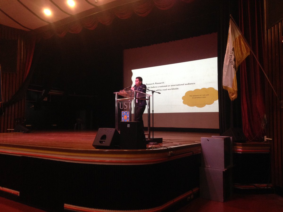 EDUC_STAUST's tweet photo. CarSem2016: The Chair of the Teacher Education Department, Mr. Alvin Ringgo Reyes having his inspirational talk for the Student Teachers. https://t.co/8AyIEleHCr