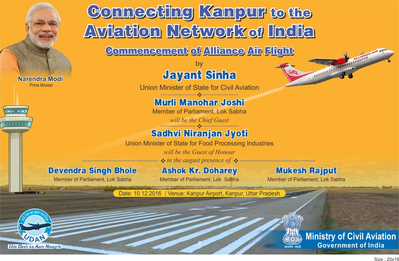 Jayant Sinha on X: &ldquo;#Kanpur connects with the aviation network of 
