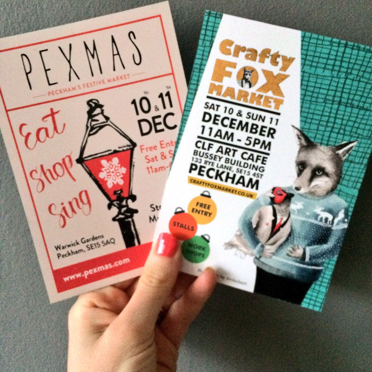 Two great reasons to visit #Peckham today - #Craftyfoxmarket @Busseybuilding &amp; <a href="/Pexmas/">Pexmas</a> in Warwick Gardens. Christmas - sorted!