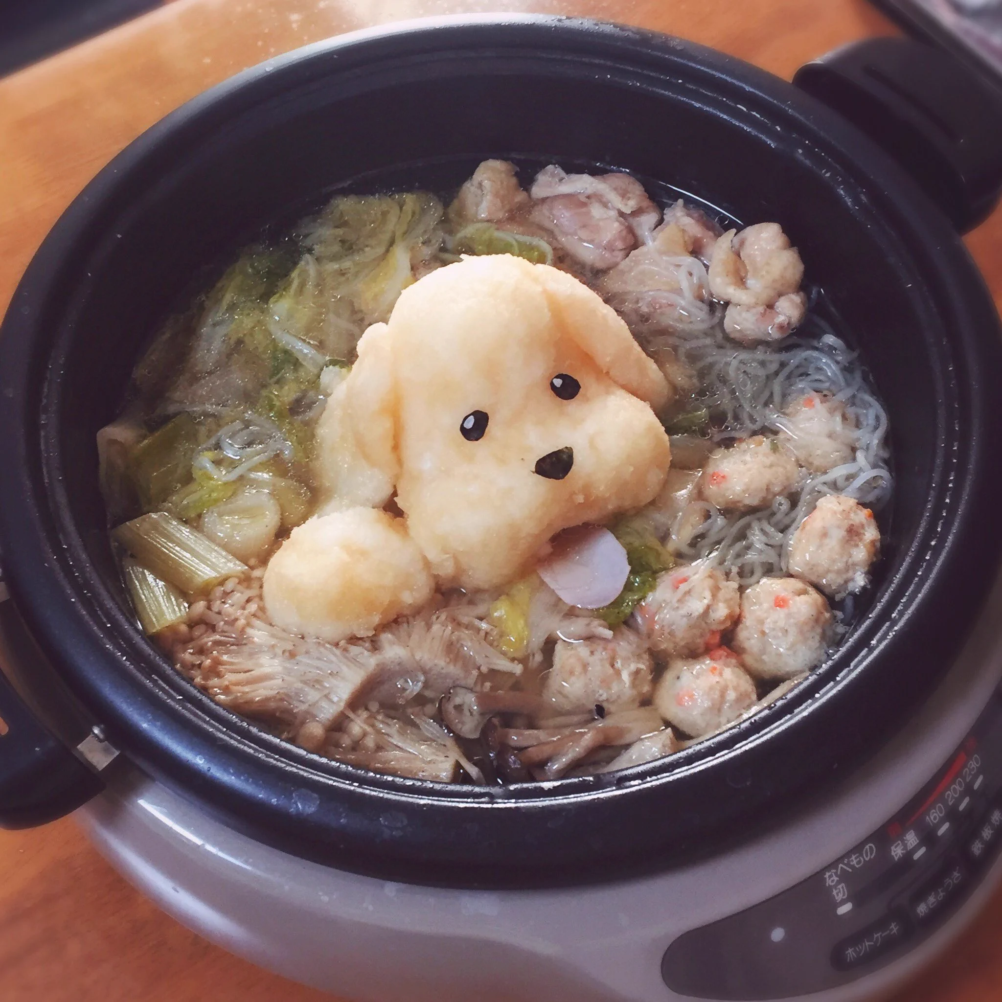 大根おろしでマッカチン鍋作ったんだけど見てｗｗ可愛すぎるｗｗｗ