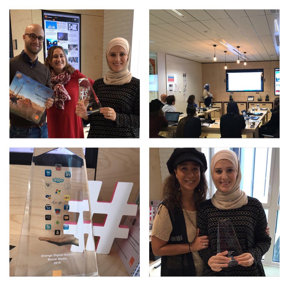 atyiat's tweet photo. The winning country is ...#Jordan  🇯🇴
@orangeJo won the best Social Media channels award in Growth&amp;Engagement among #Orange Group for 2016 🎉 https://t.co/hdbjZrCqkS