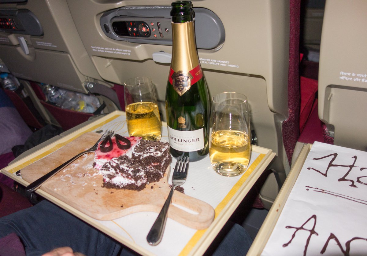 fionahardy's tweet photo. Thank you @jetairways for making our 30th anniversary trip special - 8th Dec Delhi to Heathrow. https://t.co/DRVVAkjmfD