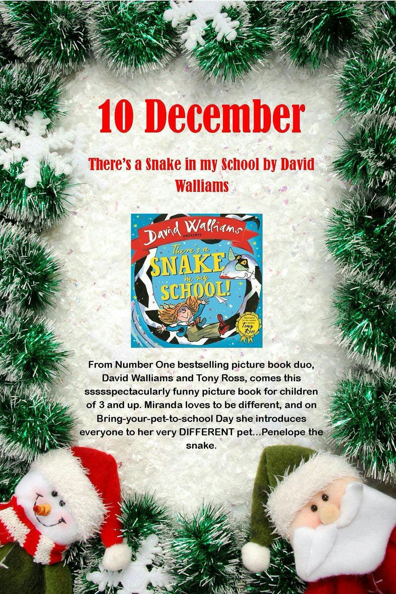RBWM_Libraries's tweet photo. For day 10 of our #BookAdvertCalendar it's #TheresASnakeInMySchool by @davidwalliams #25DaysOfBooks #AlternativeTitleToSnakesOnAPlane https://t.co/X5U9I7mqqO