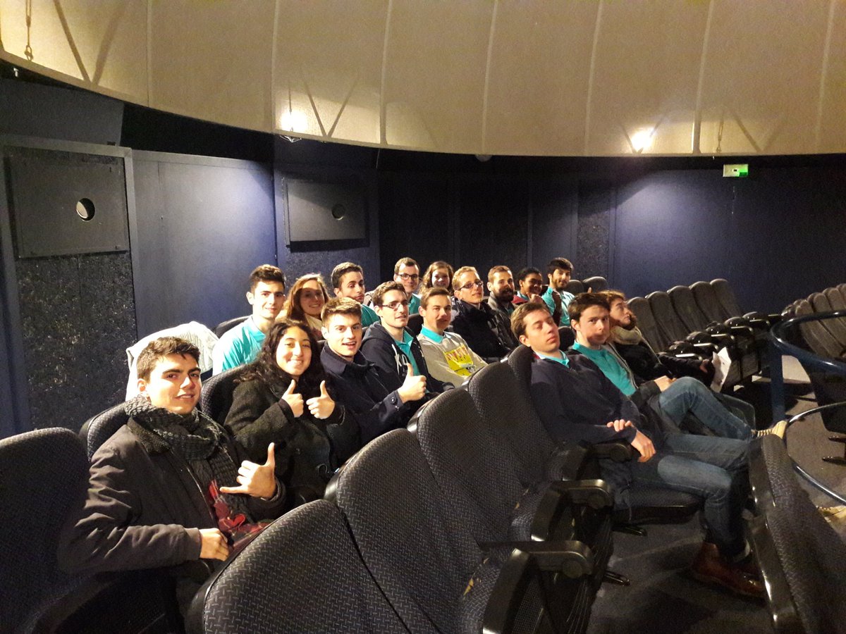 ENSTAero's tweet photo. Visite du planétarium à @MuseeAirEspace #visitemuseeairespace https://t.co/654b9jYwOu