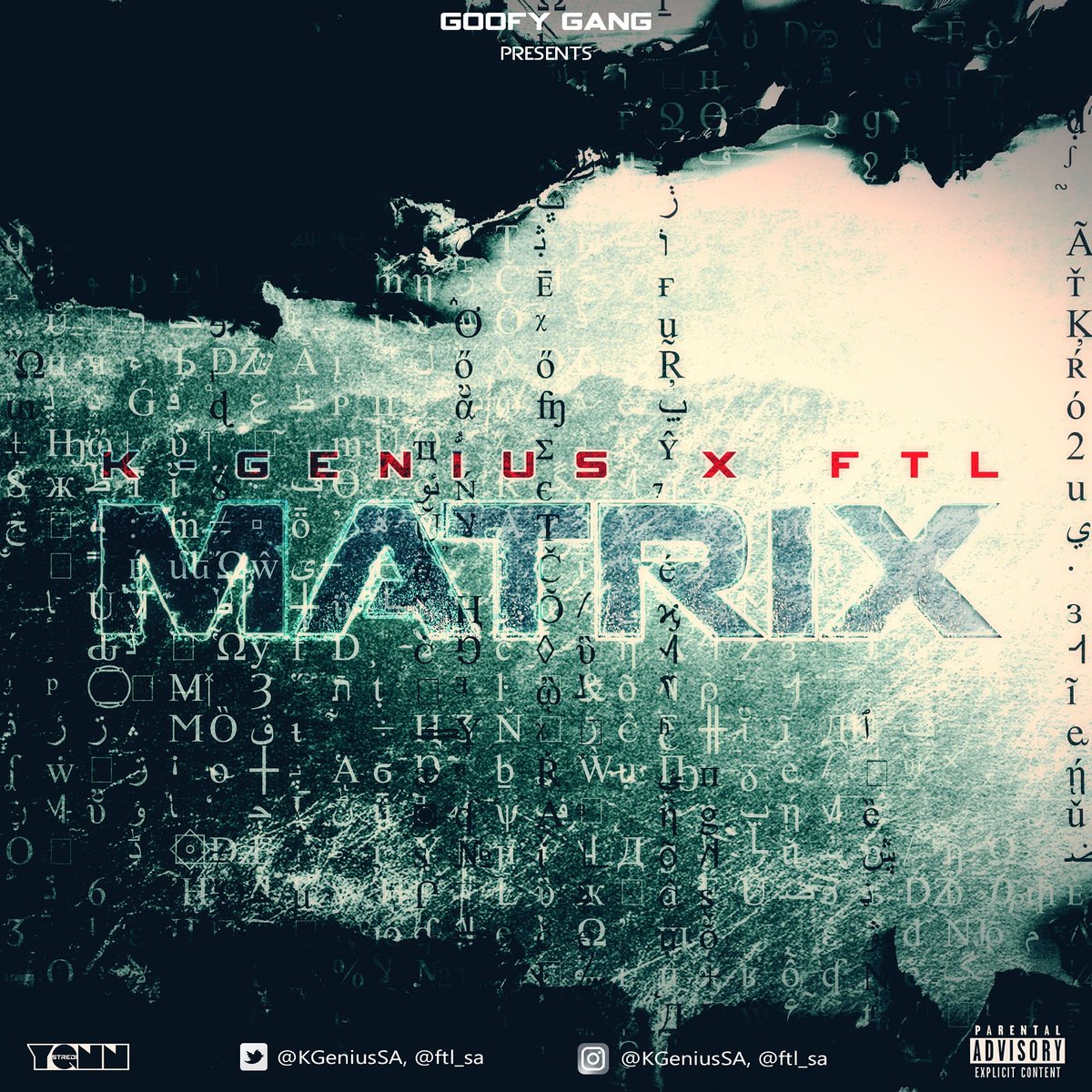 ftl_sa's tweet photo. GOOFY GANG PRESENTS; Matrix features KGenius ✘ FTL.
DROPPING ON THE 16TH DEC🔥
@MiSs_Kk1 @KGeniusSA @CitiLyts_DJ https://t.co/C8scYAVeZK