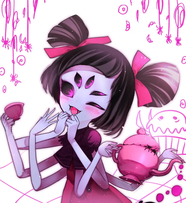 Undertale Muffet 、アフフフ 