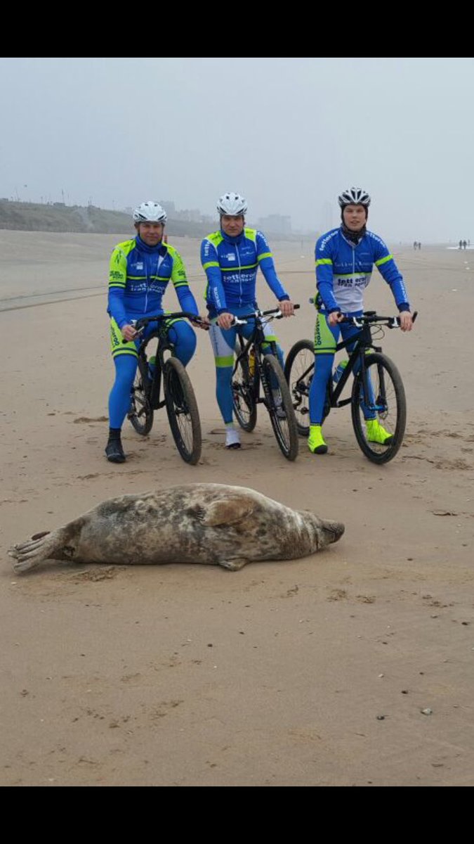 chriscappel's tweet photo. @fietsmaatjes mooie training @fred_went en @RiesNell #MTB @ophetstrand_nl met een #Zeehond @BeachBoysNwijk #TeamZAES https://t.co/2sfql8j5zq