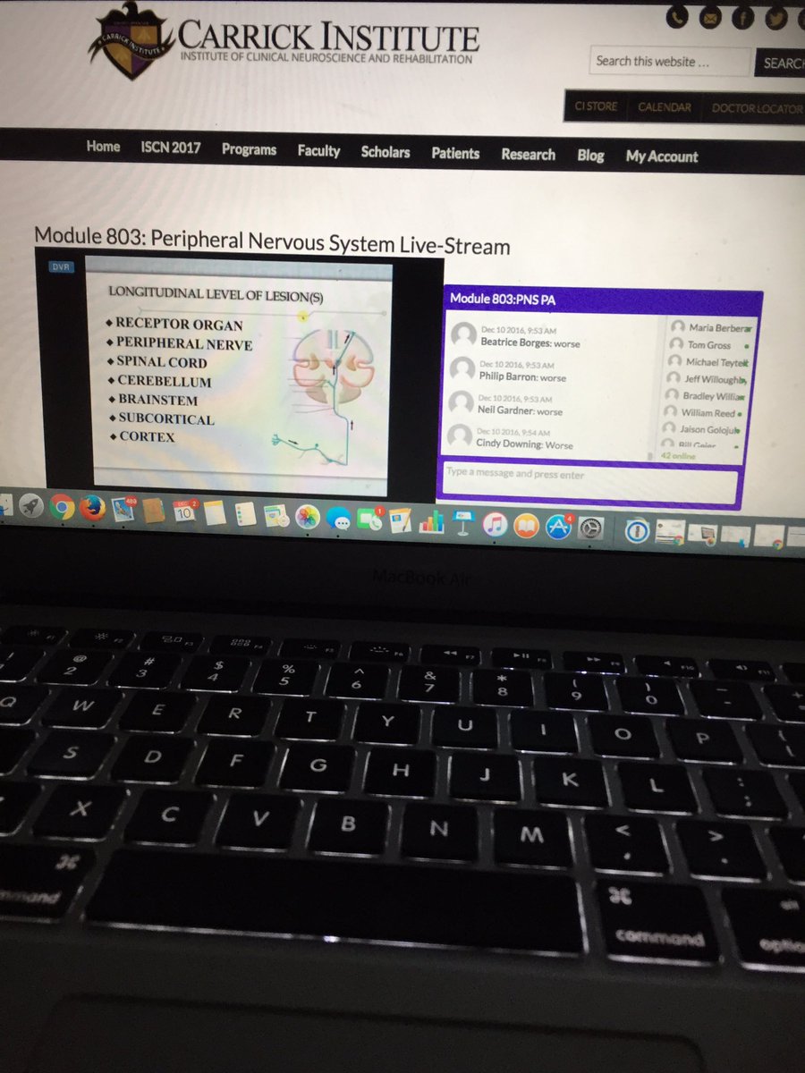 NeuroScienceNerd (@nerd4neuro) on Twitter photo Getting my credits in for the year... last minute. <a href="/TheCarrickInst/">Carrick Institute</a> Peripheral Nervous System this morning with Dr. Harcourt <a href="/ixneuro/">Imagine X Func Neuro</a> #chiro Getting my credits in for the year... last minute. <a href="/TheCarrickInst/">Carrick Institute</a> Peripheral Nervous System this morning with Dr. Harcourt <a href="/ixneuro/">Imagine X Func Neuro</a> #chiro