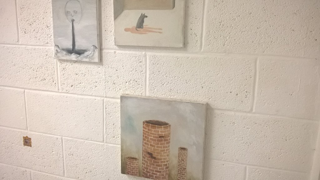 Just saw <a href="/mchllcy/">Michael Lacey</a> show A Hole, A Mountain <a href="/Asmallview/">A Small View</a> gallery (Gostins on Hanover st.). Check it out