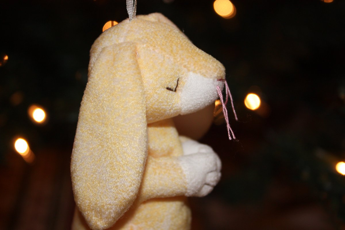 Thump_Bolt's tweet image. Day 9:  Please forgive us for being late.  #bunnyornaments #RabbitsofChristmas