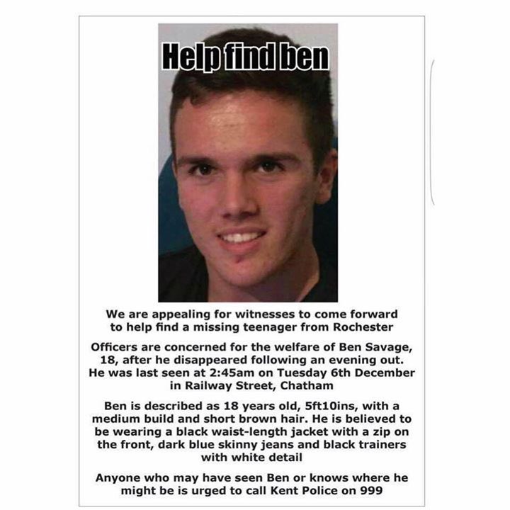 JayDavisx's tweet image. MISSING: A Young boy from Chatham, Kent still missing, could you PLEASE RT this tweet incase anyone has any information,  contact @findben1