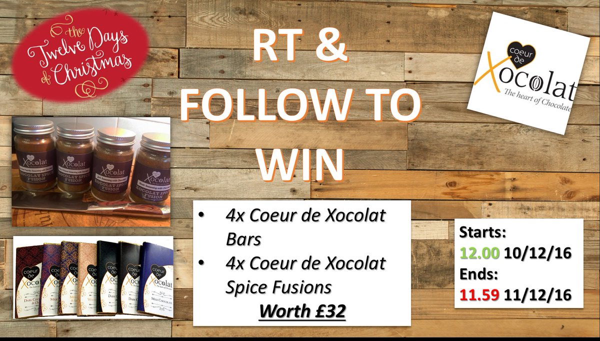 NorthernMunkeeB's tweet photo. Day10 of #Christmas #comp @xocolatshop #RT &amp; #follow to #win #FREE #Chocolate #foodie prizes.Winner TBA 11/12 12midday @dghchocolatier https://t.co/B9EeVad7yU