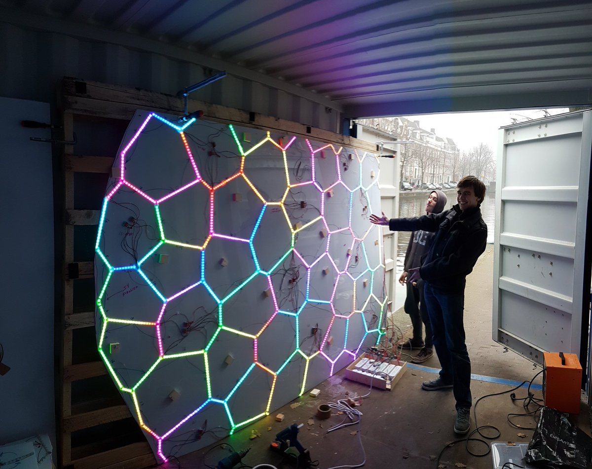 One LED plate works! <a href="/AmsterdamLight/">Amsterdam Light Festival</a>