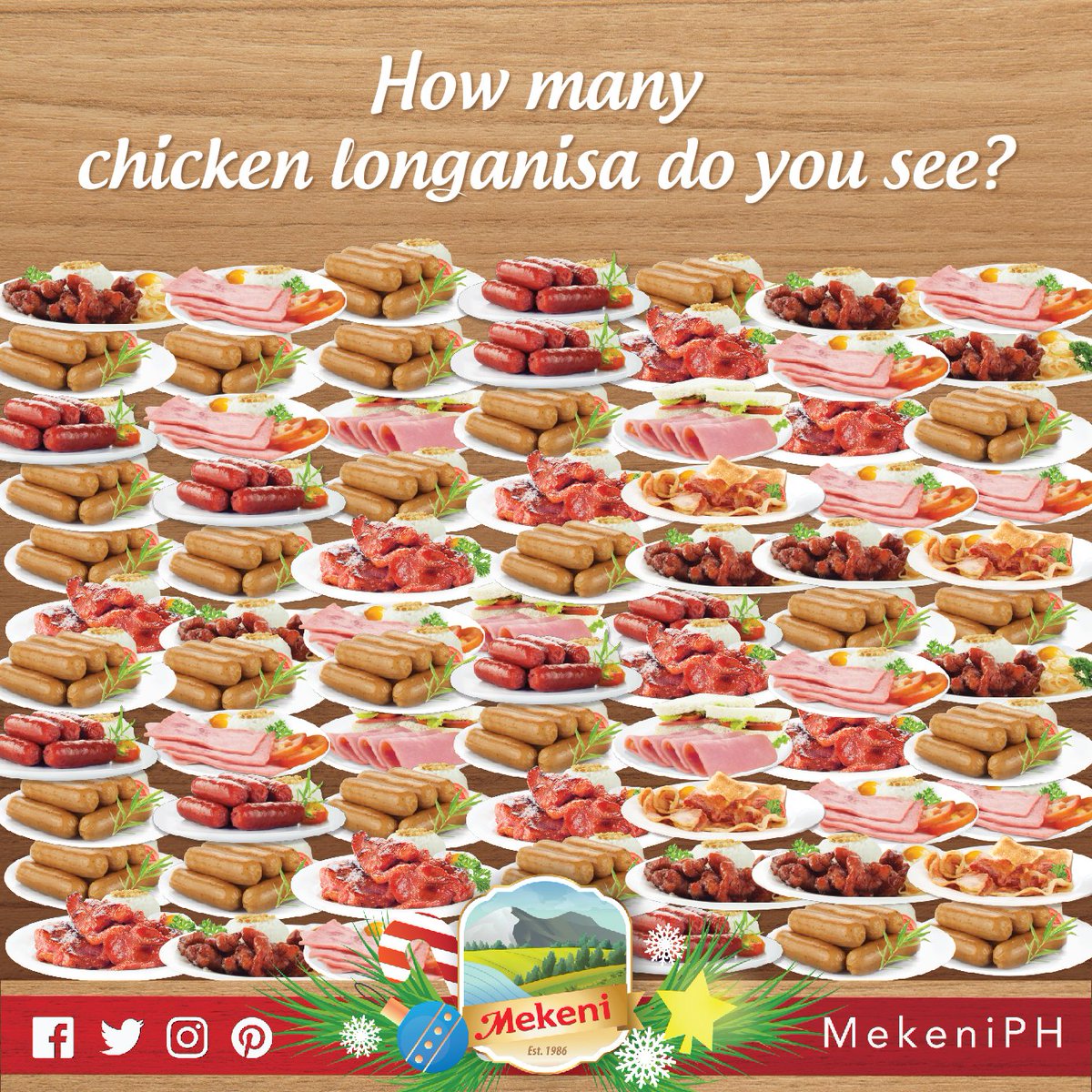 mekeniPH's tweet photo. Eat your Mekeni breakfast and let's see if you can count how many Mekeni Chicken Longanisa are in this photo! #MekeniPH #MekeniBreakfestival https://t.co/glPU0zXsUS