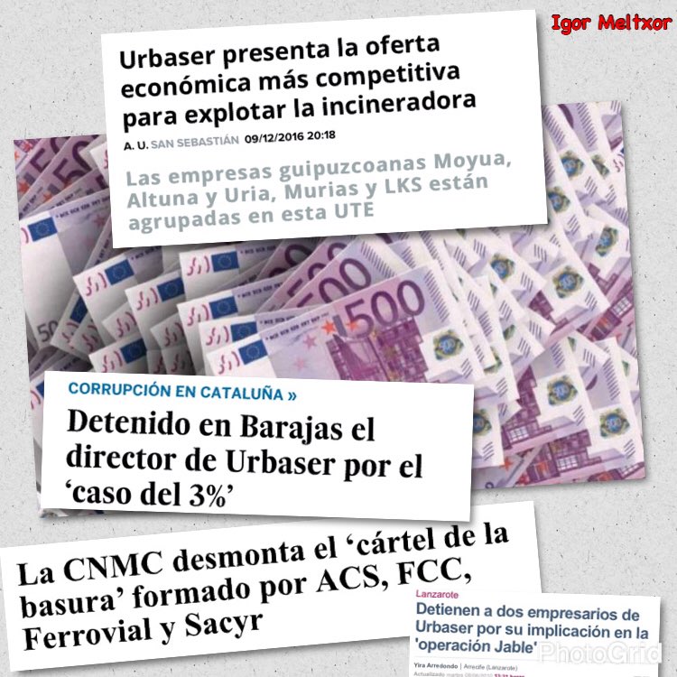 DiarioFatxo's tweet photo. Lo que los fatxos NUNCA te contarán.
Corrupción en el Oasis Vasco.
Via @IgorMeltxor.
#ErrausketarikEz #Donostia https://t.co/3SJPgZQFOy