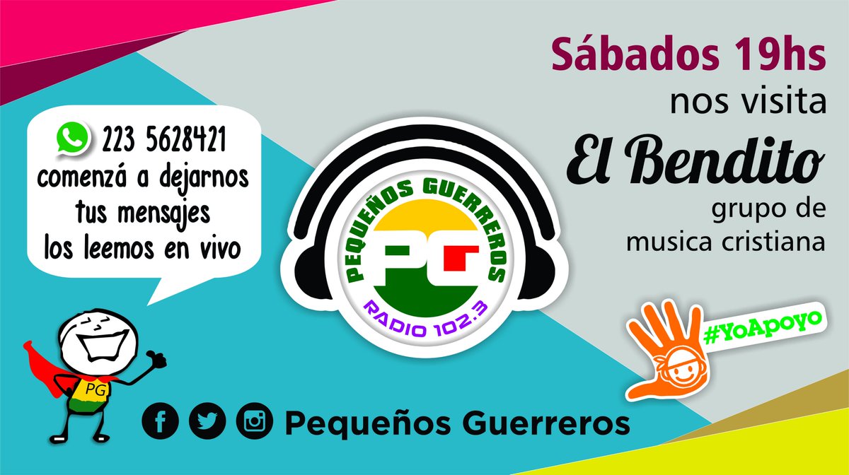 PequesGuerreros's tweet image. #todoslossabados #pequesguerrerosradio hoy #elbendito #festivalessolidarios  #yoapoyo #solidaridad @pequesguerreros