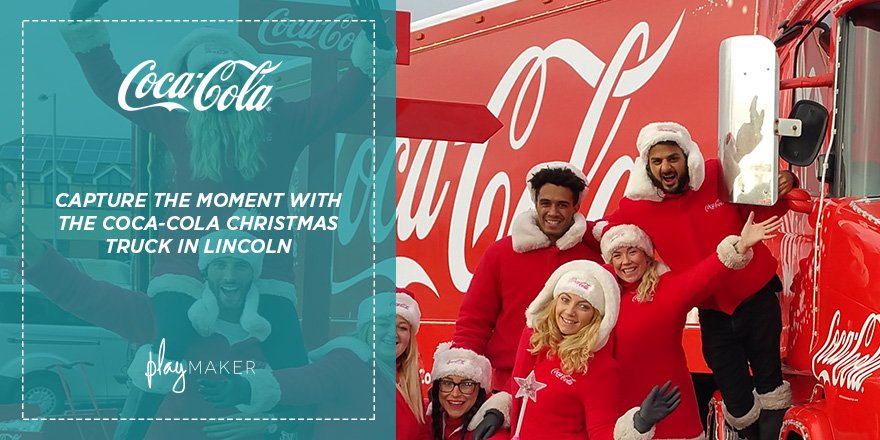 PlayMakerXM's tweet image. We are bringing festive cheer to Lincoln today at St Marks Shopping Centre. See you there! @CocaCola_GB #HolidaysAreComing