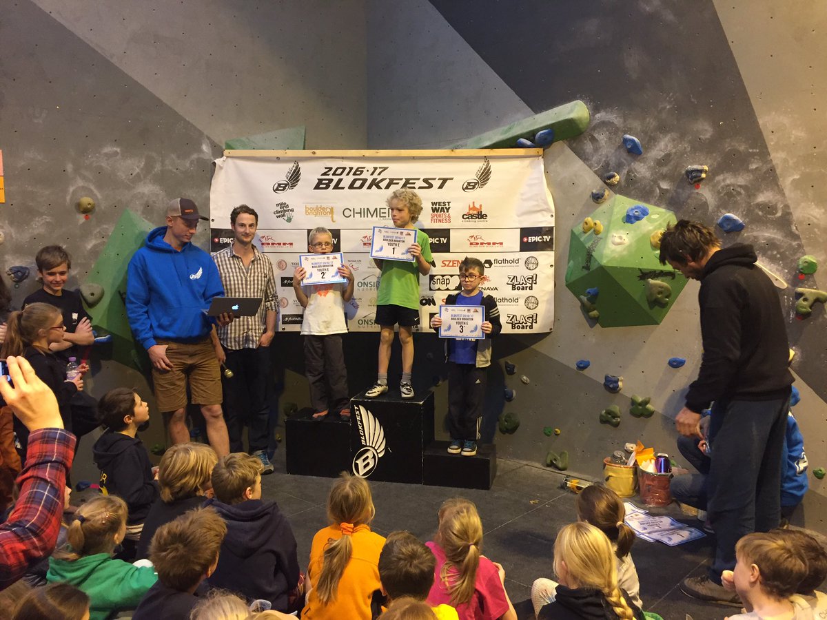 Daniel in 2nd place at Blokfest. Happy boy! @ReadingClimb <a href="/BoulderBrighton/">Boulder Brighton</a> <a href="/Blokfest/">Blokfest</a>