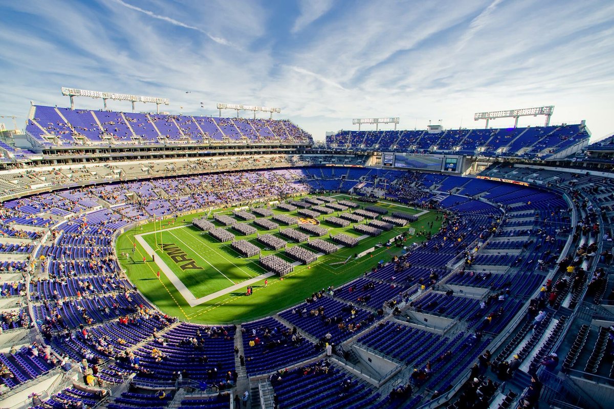 It's an honor to host Army and Navy football at M&T Bank Stadium today. 🇺🇸 https://t.co/GGyyE6fPFS