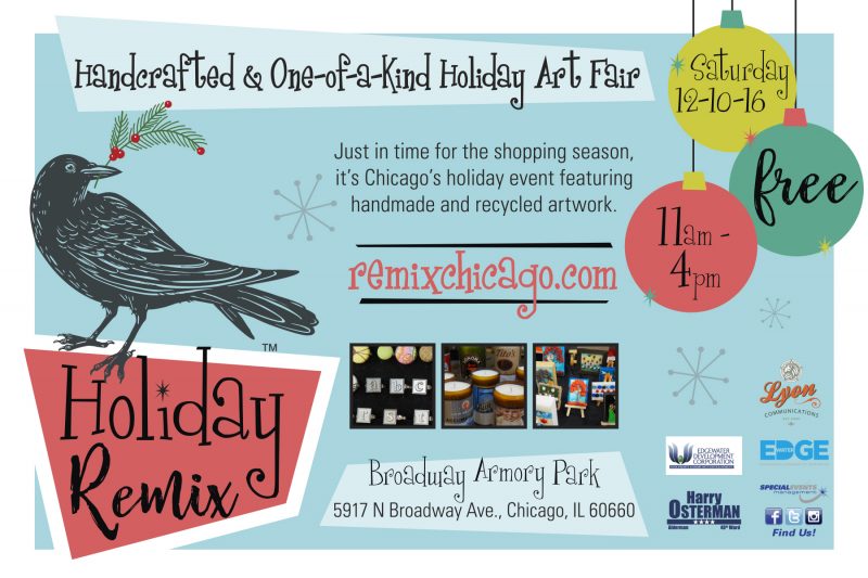 repaper's tweet image. Holiday Remix today! Come get your Holiday shopping done ahead of the snow today 11-4 with over 80 local artists &amp;amp; their eco-friendly wares!