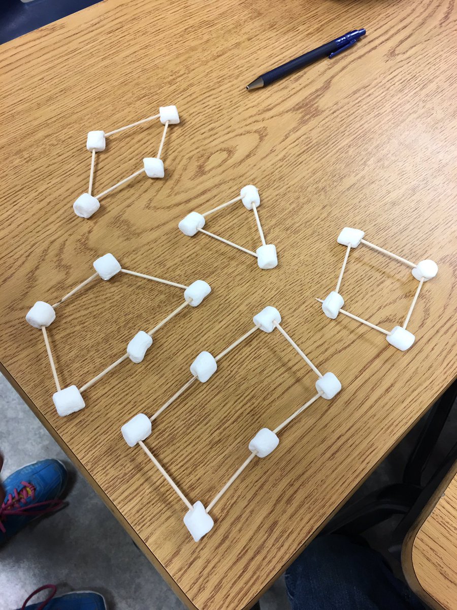 Ms_KSmart's tweet photo. Marshmallows and Toothpicks #shapes #explore #math #geometricproperties https://t.co/sbtOiBrhOe