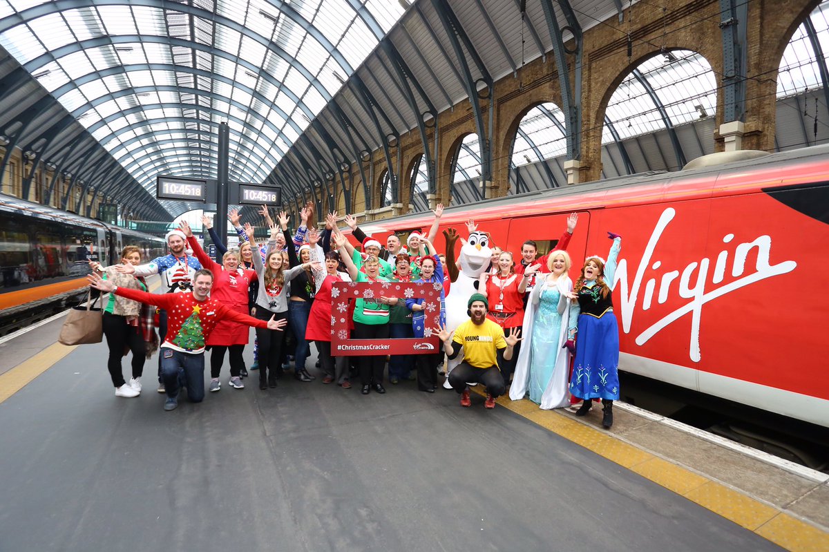 The team of festive volunteers from <a href="/Virgin_TrainsEC/">VTEC is now LNER</a> #ChristmasCracker