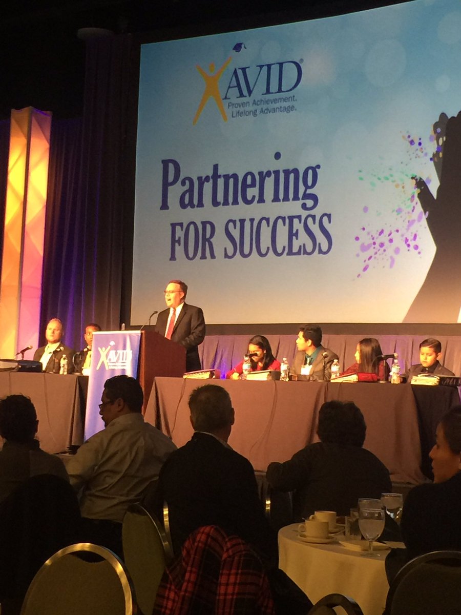 Listening to amazing AVID students sharing their stories. #AVIDNC16