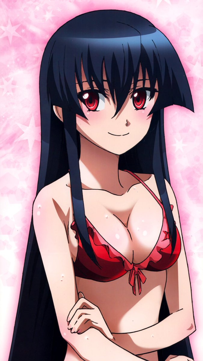 Akame was going swimming "wanna join?" She asks tilting her head softly #OpenRP