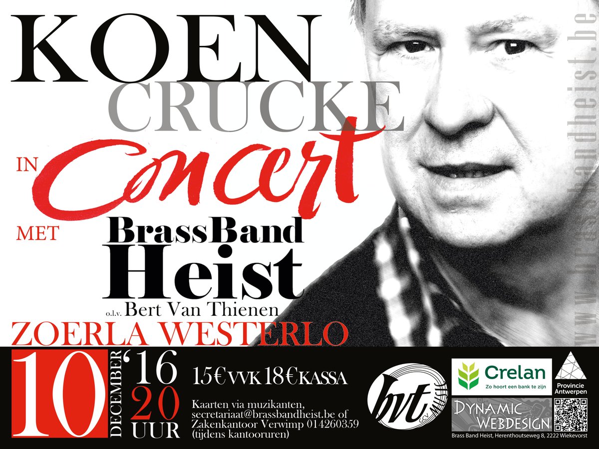 Tonight our Xmas concert with special guest Koen Crucke <a href="/Koen_Crucke/">KoenCrucke</a>