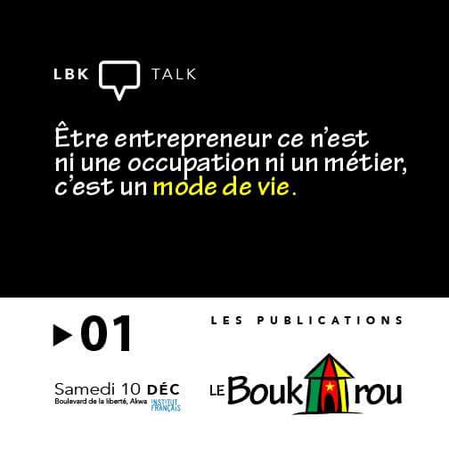 Just a step to... #LeBoukarou10
Institut Français de Douala, Bld liberté - 18h
C'est la journée de l'entrepreneuriat aujourd'hui à Douala