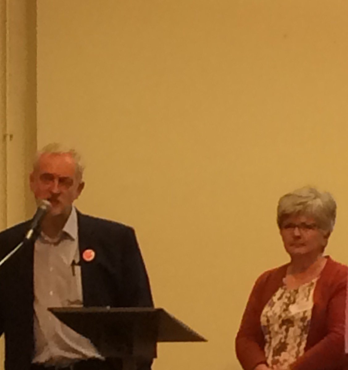 LabourChestrfld's tweet photo. @JeremyCorbyn4PM with @AnneWestern at @DerbysLabour  conference https://t.co/kcISXesbkN
