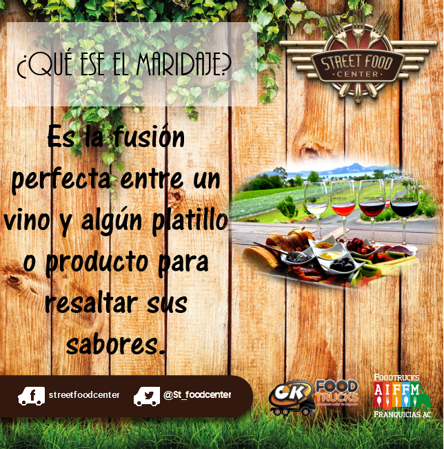 ¿Qué es el maridaje? 

#SFC #AIFFM #Foodtrucks #FelizSabado
